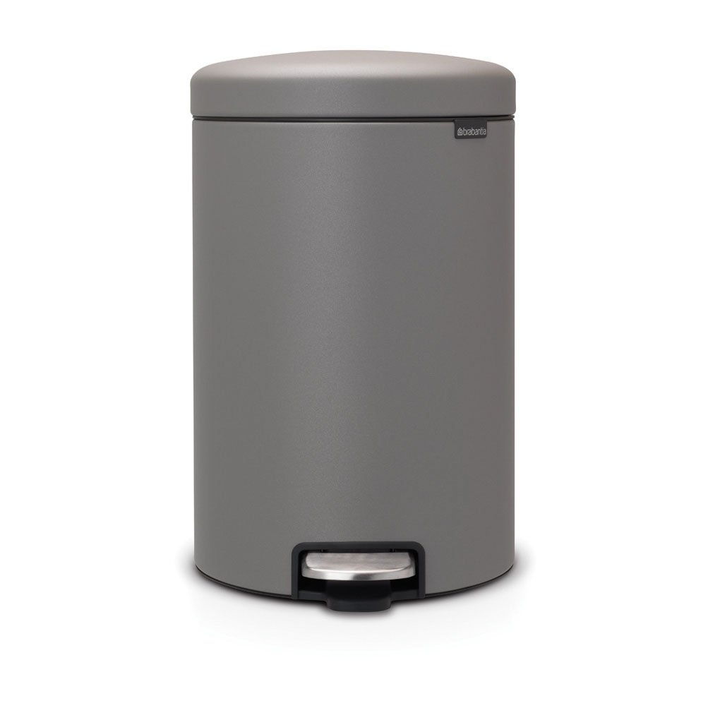 Brabantia New Icon pedal bin 20 liter Mineral concrete grey