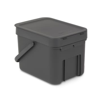 Sort & Go waste bin 6 l. - grey - Brabantia