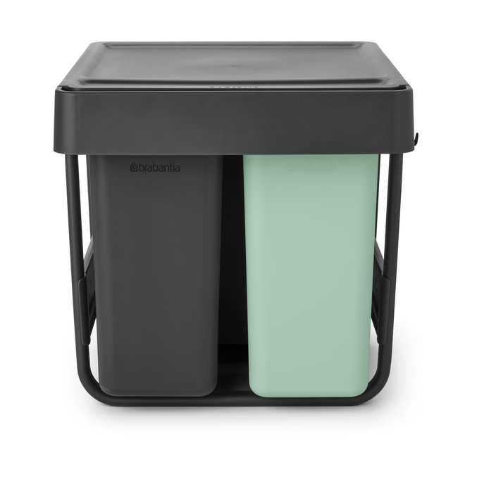 Brabantia Sort&Go Built-in Bins, 10+10+20 L Dark grey