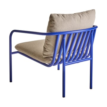 Bendt lounge chair - Teddy beige-indigo blue - Brafab