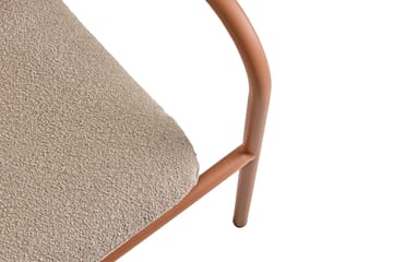 Bendt lounge chair - Teddy beige-peach - Brafab