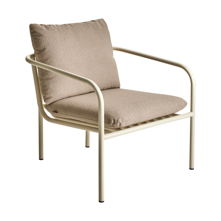 Bendt lounge chair - Teddy beige-pearl white - Brafab