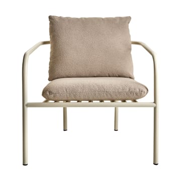 Bendt lounge chair - Teddy beige-pearl white - Brafab