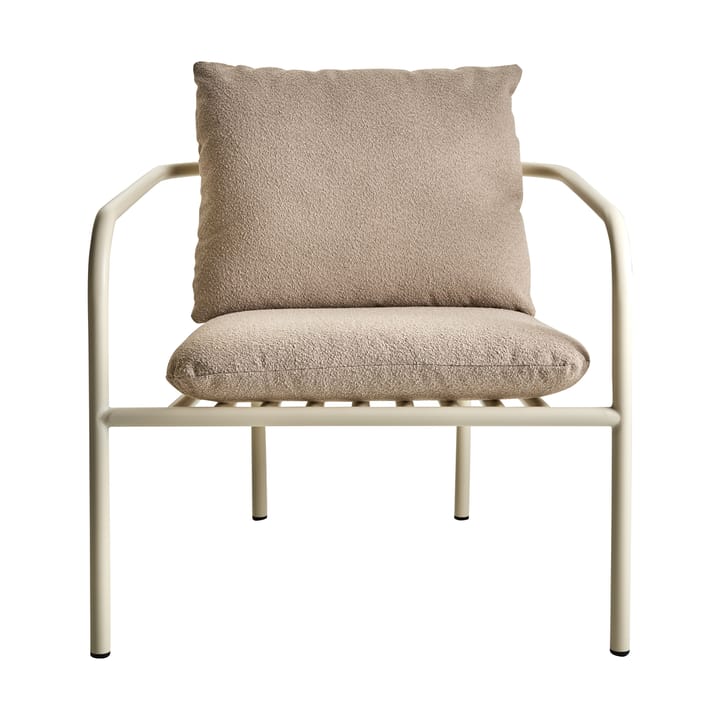 Bendt lounge chair, Teddy beige-pearl white Brafab