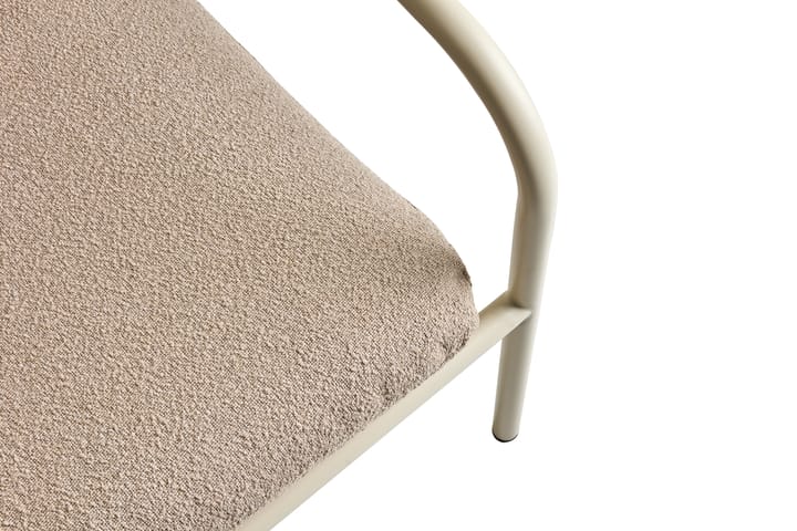 Bendt lounge chair, Teddy beige-pearl white Brafab