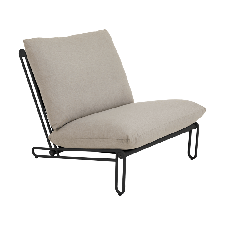 Blixt lounge chair - Black-clay beige - Brafab