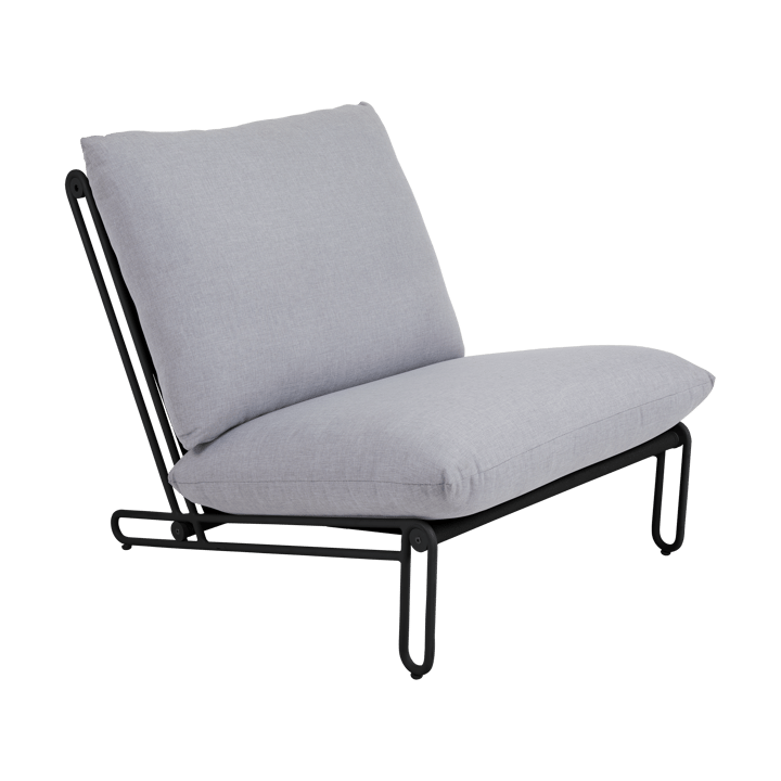 Blixt lounge chair - Black-sky grey - Brafab