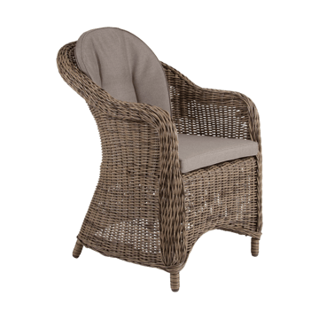 Kamomill armchair with seat cushion - Natural-beige - Brafab