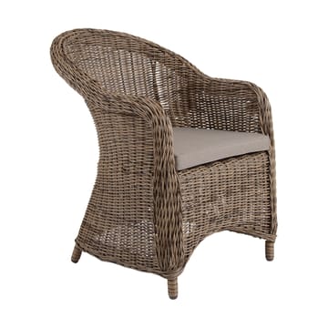 Kamomill armchair with seat cushion - Natural-beige - Brafab