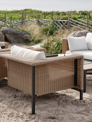 Shell lounge chair - Teddy rice-black - Brafab