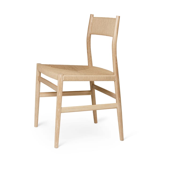 Arv chair woven back and seat, Oiled oak-paper ribbon Brdr. Krüger