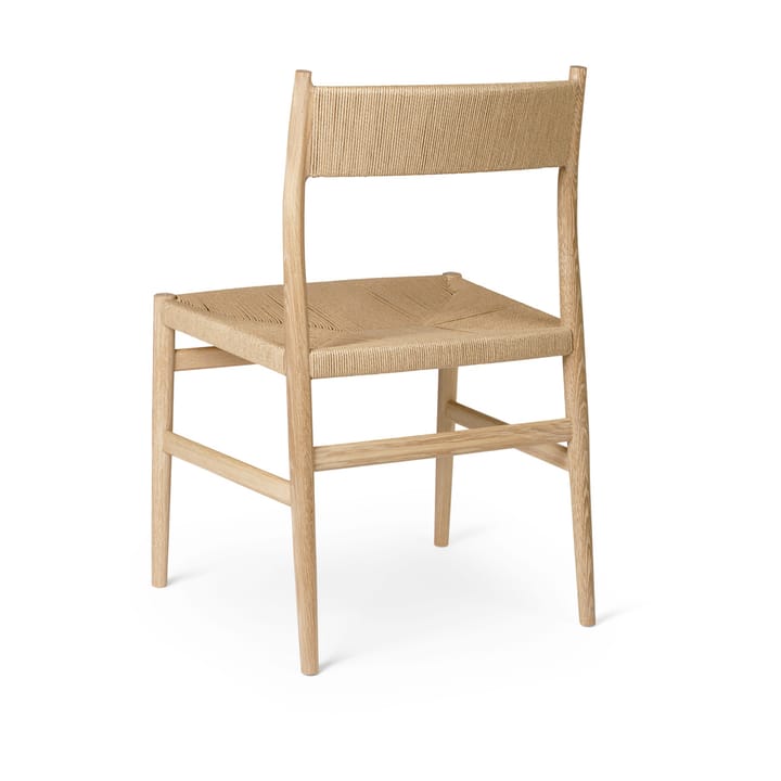 Arv chair woven back and seat, Oiled oak-paper ribbon Brdr. Krüger