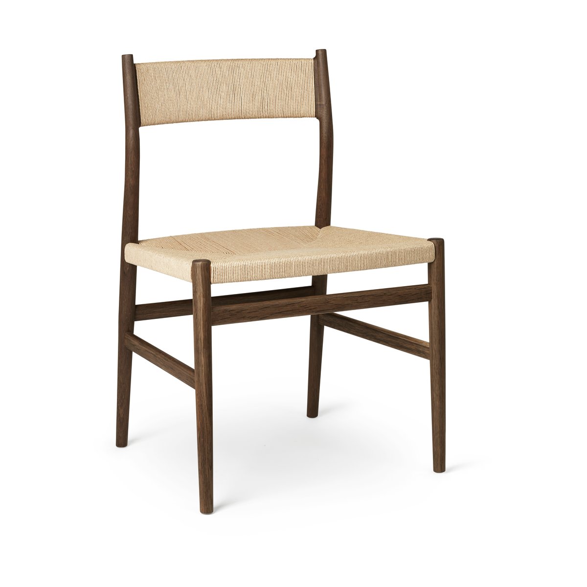 Brdr. Krüger Arv chair woven back and seat Smoke oiled oak-paper ribbon