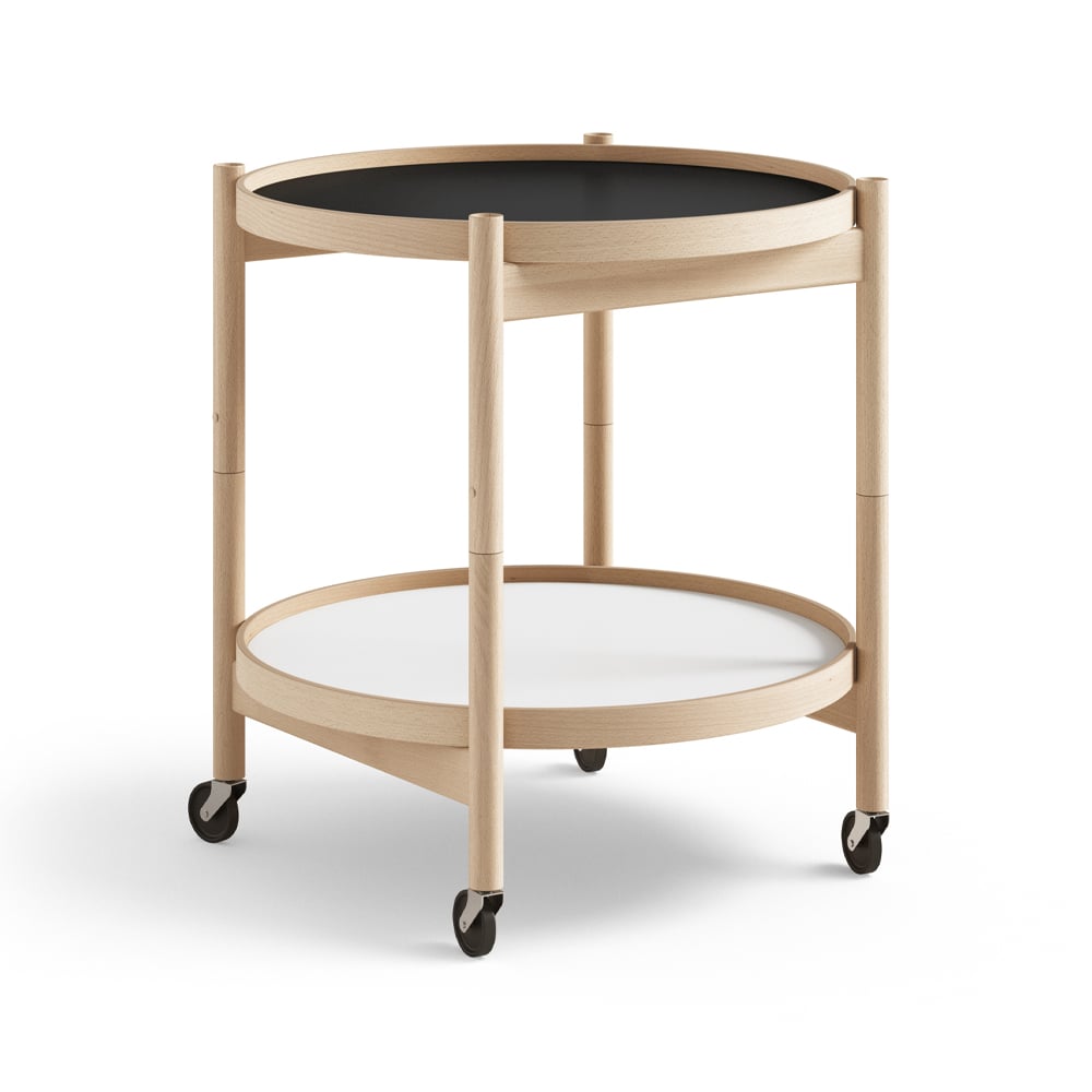 Brdr. Krüger Bølling Tray Table model 50 Base, oiled beech stand