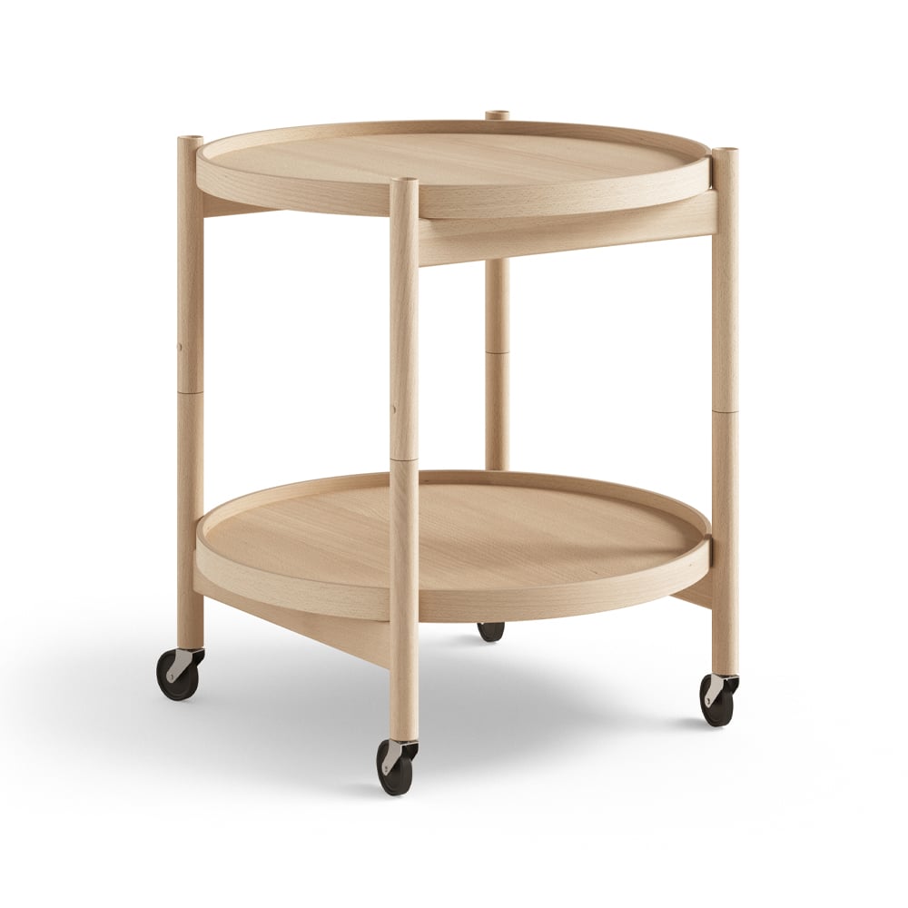 Brdr. Krüger Bølling Tray Table model 50 Oiled beech, oiled beech stand