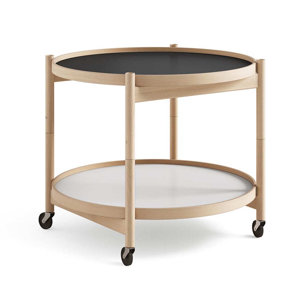 Brdr. Krüger Bølling Tray Table model 60 Base, oiled beech stand