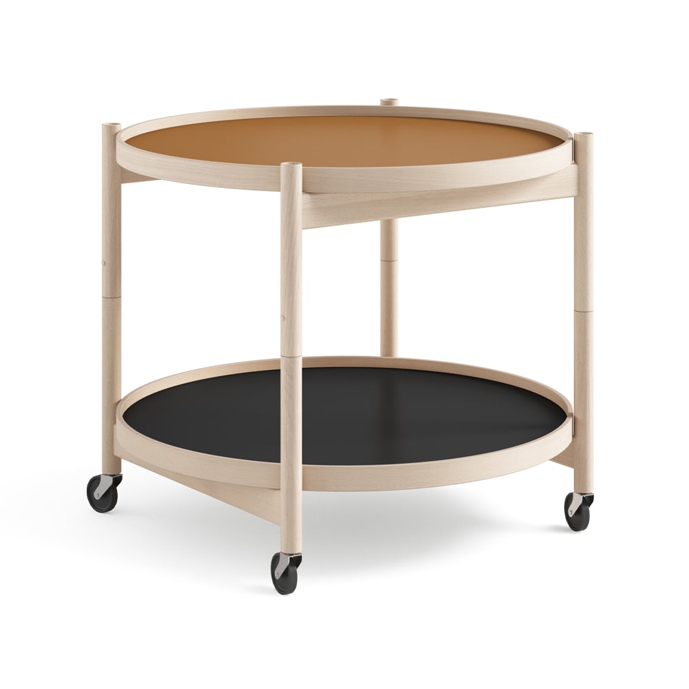 Brdr. Krüger Bølling Tray Table model 60 Clay, untreated beech stand