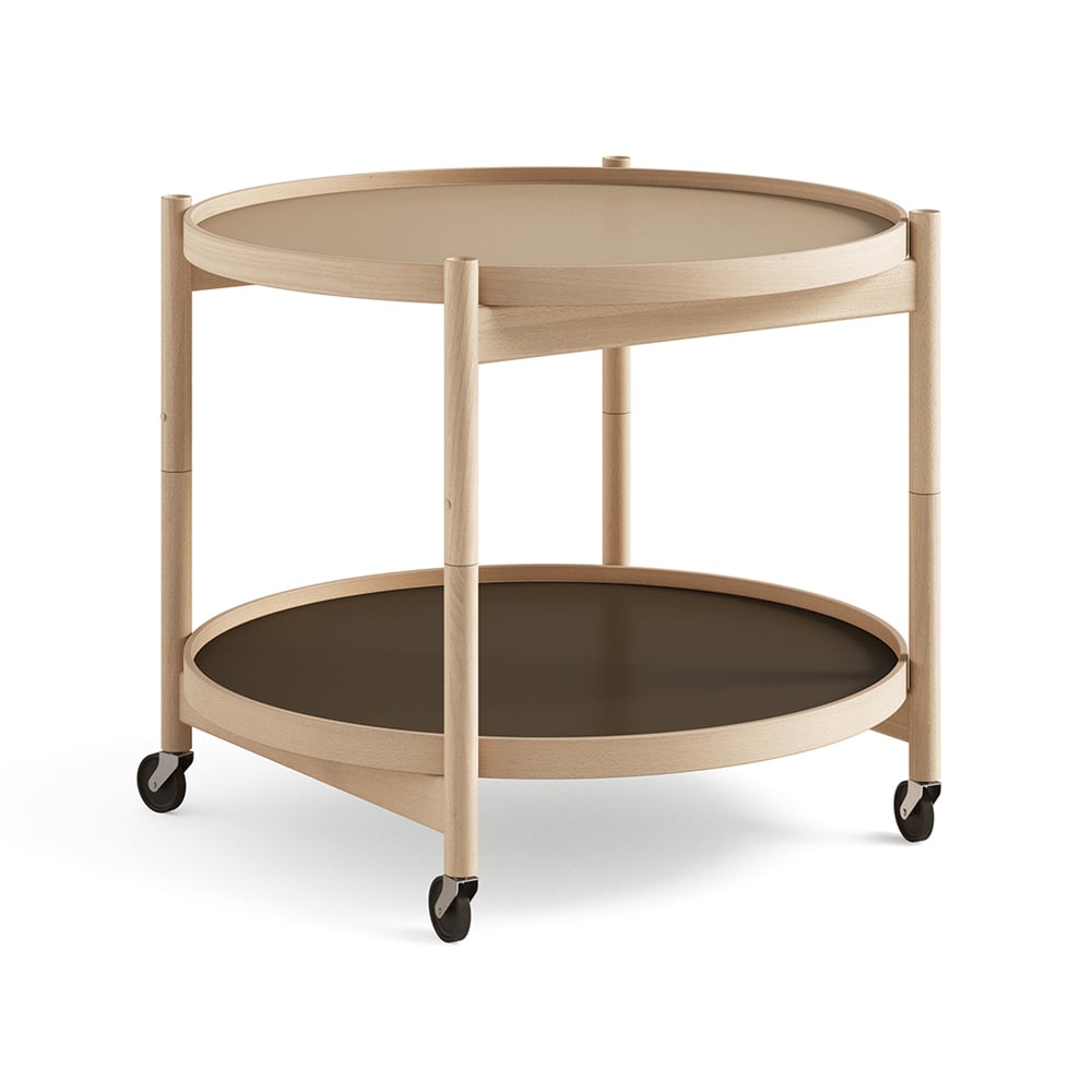 Brdr. Krüger Bølling Tray Table model 60 Earth, oiled beech stand