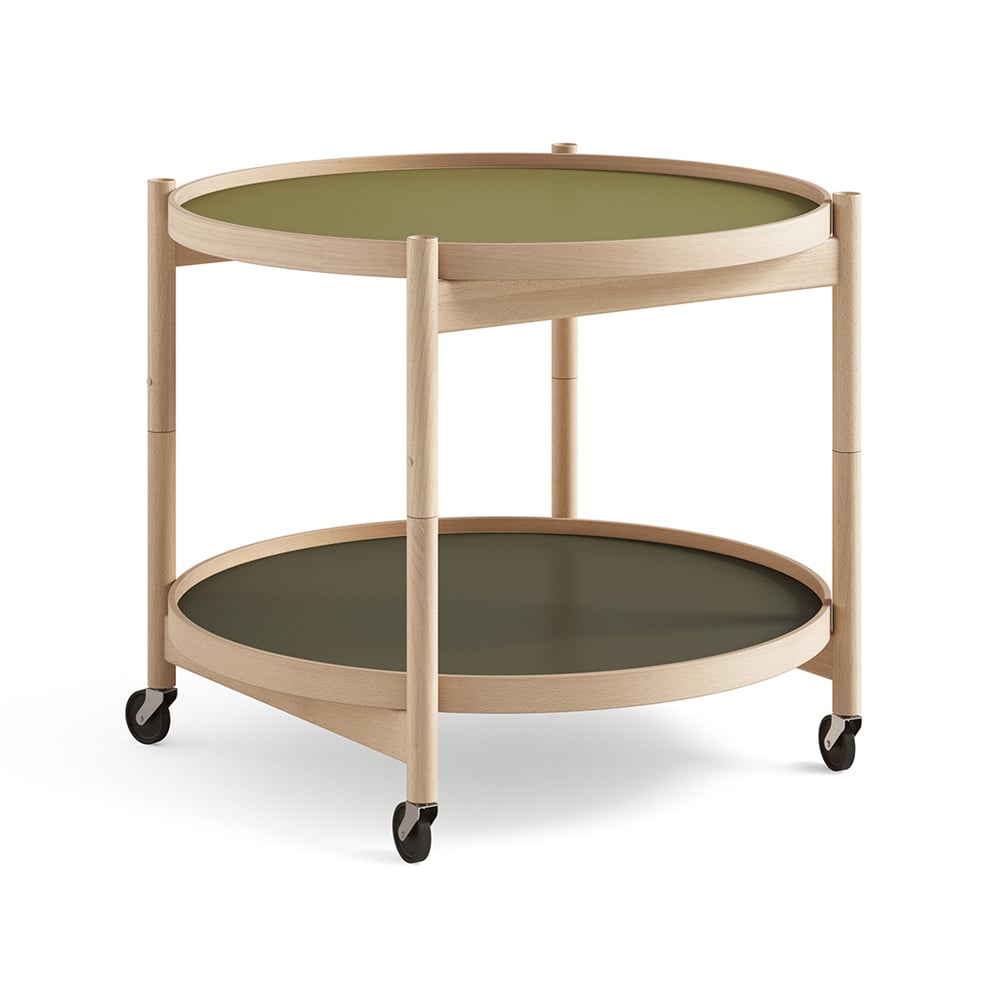 Brdr. Krüger Bølling Tray Table model 60 Leaf, oiled beech stand