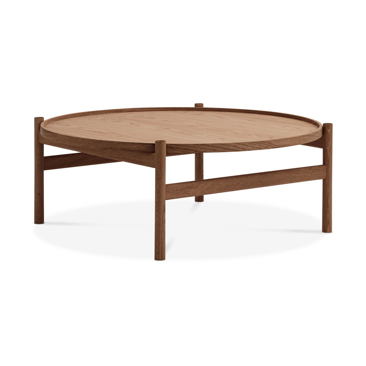 Brdr. Krüger HB coffee table Ø100 cm Smoke oiled oak