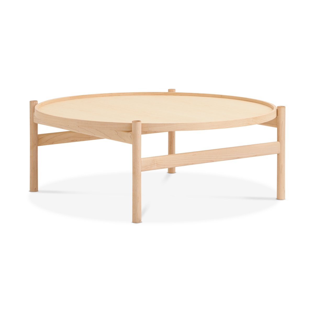 Brdr. Krüger HB coffee table Ø100 cm White oiled maple