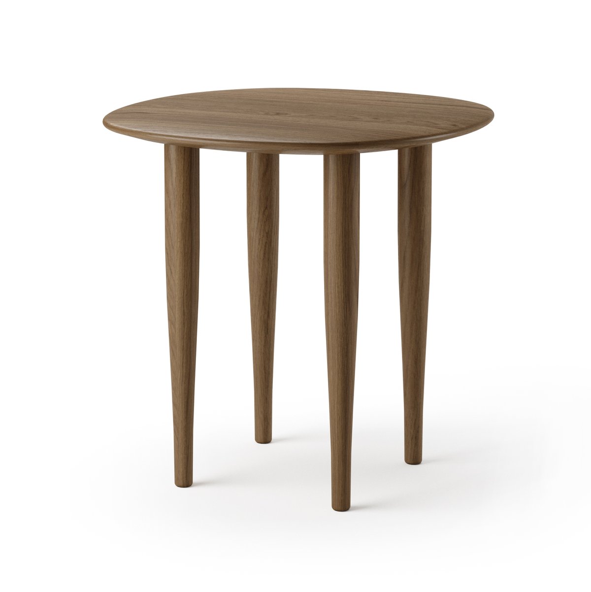 Brdr. Krüger Jari side table Ø45 cm Smoke oiled oak