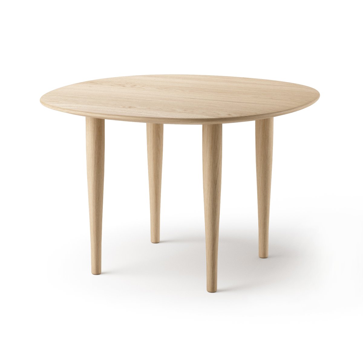 Brdr. Krüger Jari side table Ø60 cm Oiled oak