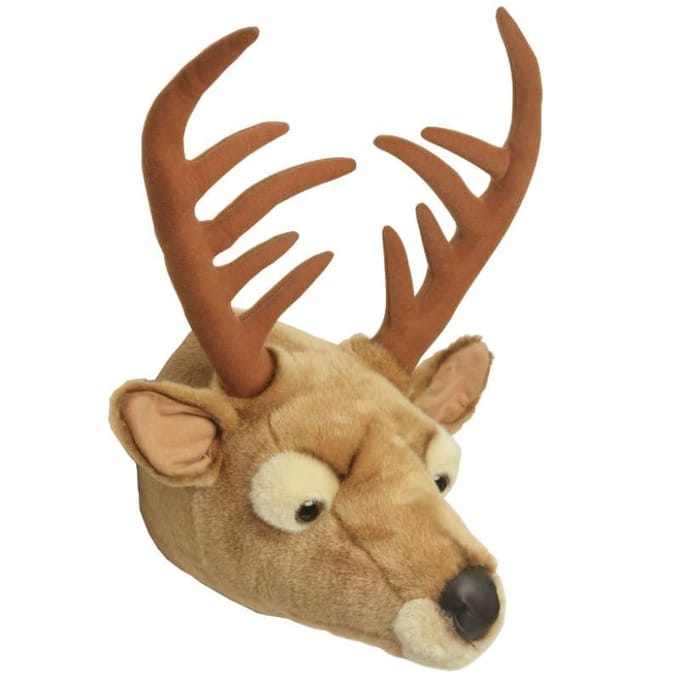 stuffed deer head wall mount