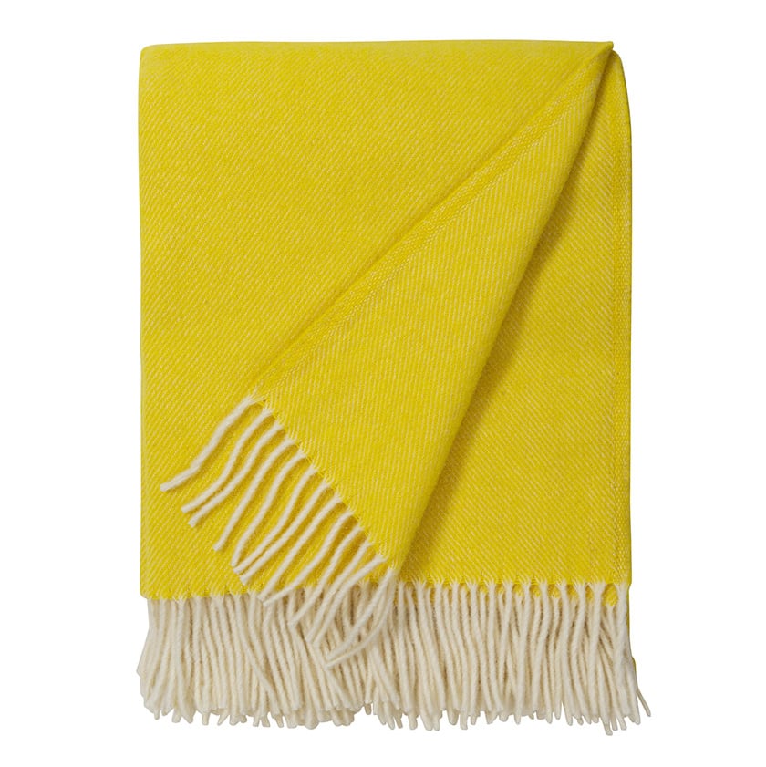 Brita Sweden Mono blanket wool sulphur (yellow)