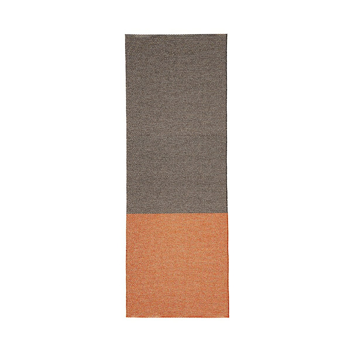 Brita Sweden Moor rug  mud (black-terracotta) 70x300 cm