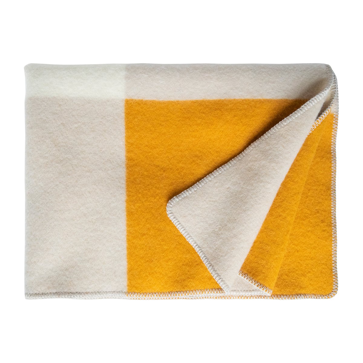 Brita Sweden Pop wool throw 130x200 cm Yellow