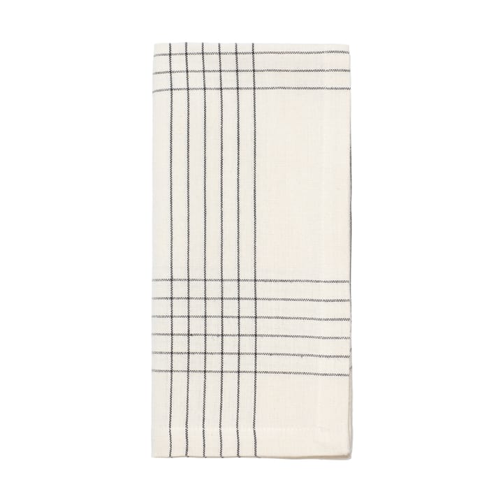 Alice fabric napkin 45x45 cm, Black-natural Broste Copenhagen