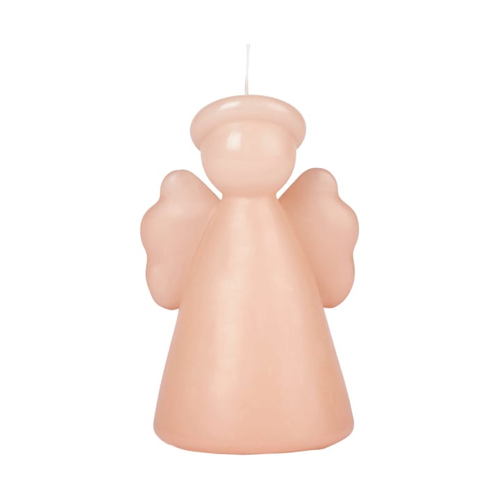 Angel sculpture candle 14 cm - Dusty peach rose - Broste Copenhagen