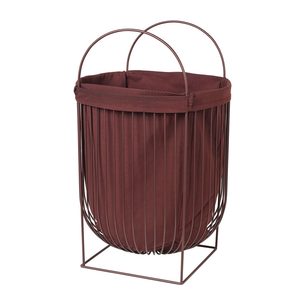 Broste Copenhagen Arild laundry basket Puce Aubergine