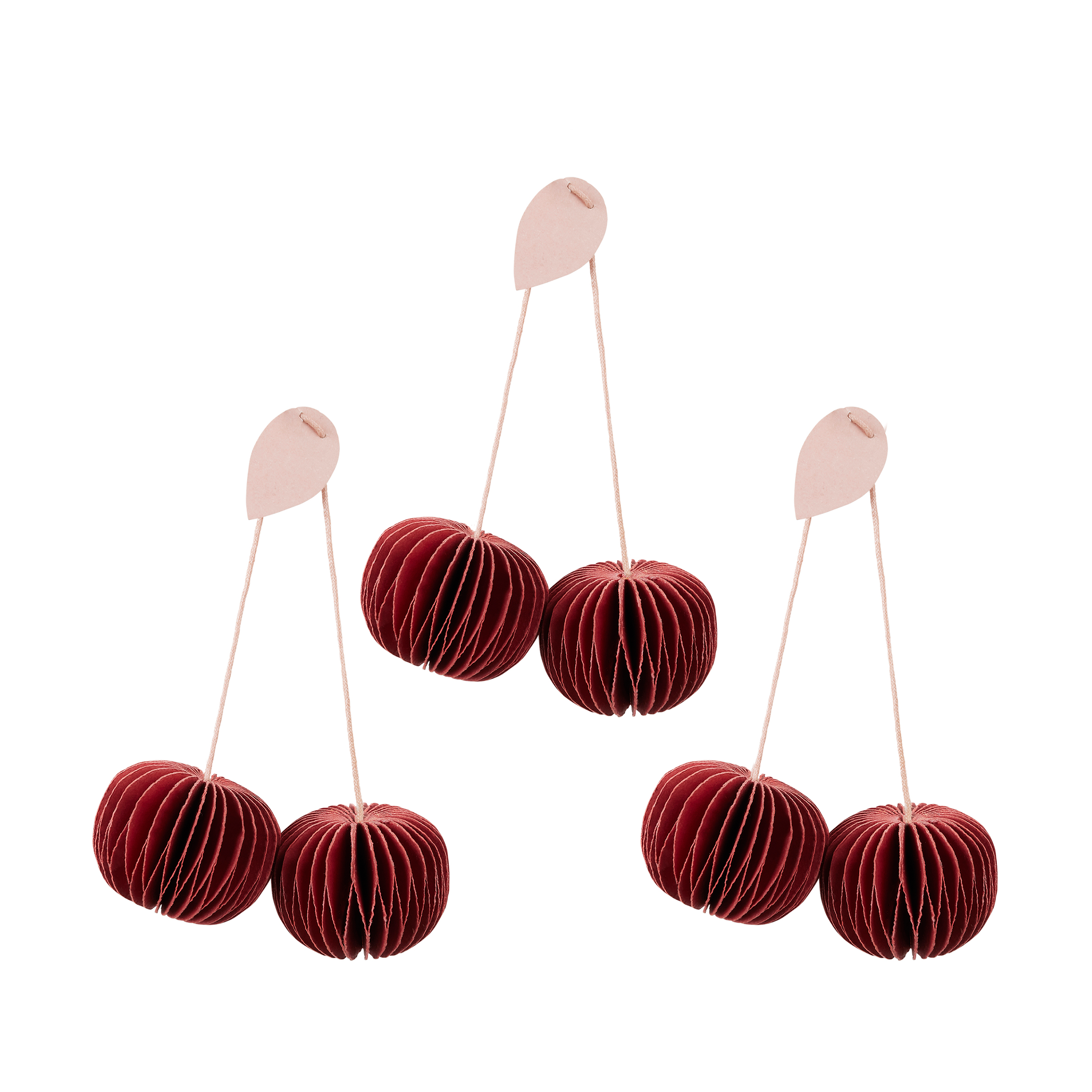 Cherry Hanging Decorations 3 Pieces From Broste Copenhagen NordicNest Com   585522 01 1 ProductImageMain 06d5a7e855 