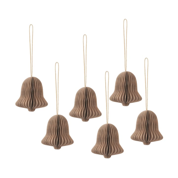 Chime bell Christmas tree decoration - Natural brown - Broste Copenhagen