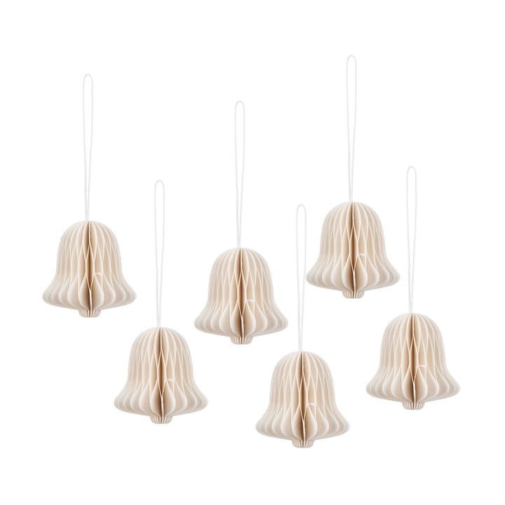 Chime bell Christmas tree decoration - Off white - Broste Copenhagen