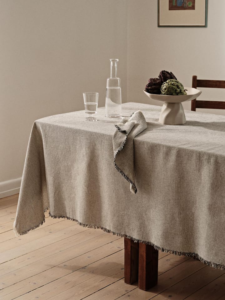 Elouise tablecloth 160x200 cm, Black Broste Copenhagen