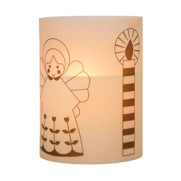 Fairy Tale candle 12 cm - White-green - Broste Copenhagen