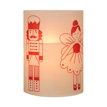 Fairy Tale candle 12 cm - White-red - Broste Copenhagen