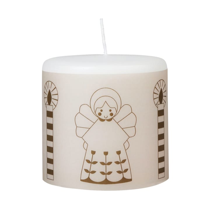 Fairy Tale candle 8 cm - White-green - Broste Copenhagen