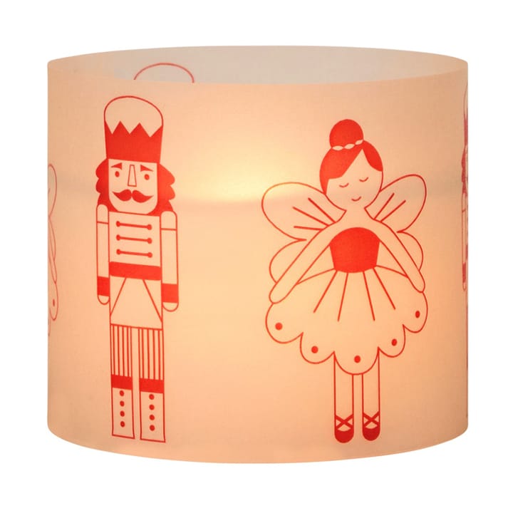 Fairy Tale candle 8 cm - White-red - Broste Copenhagen