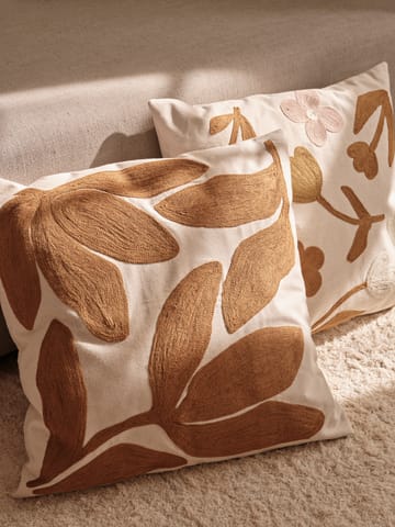 Herbert cushion cover 50x50 cm - Golden brown-natural - Broste Copenhagen