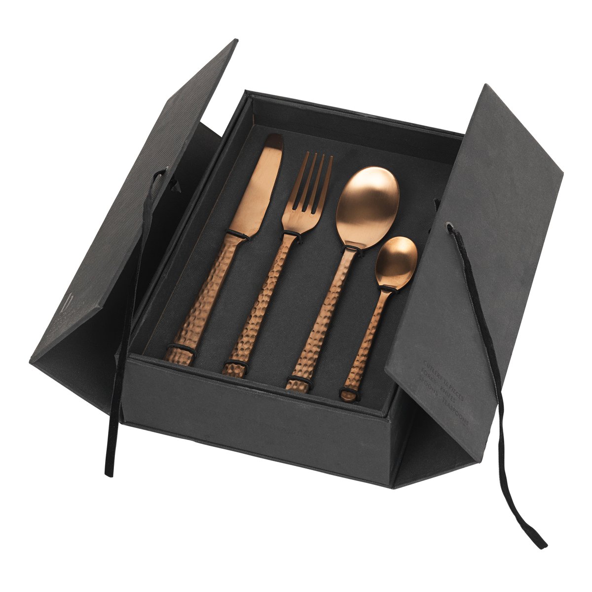 Broste Copenhagen Hune cutlery 16 pcs copper hammered