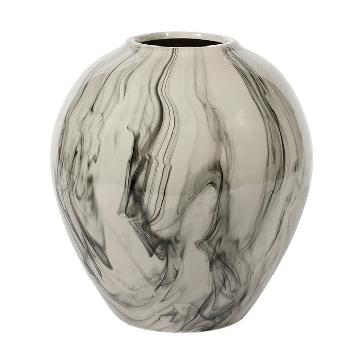 Ingrid ceramic vase 25.5 cm - Beige-black - Broste Copenhagen