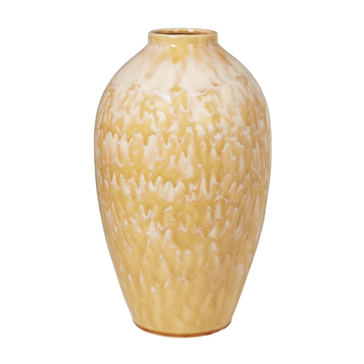 Ingrid ceramic vase 40 cm, tawny olive yellow Broste Copenhagen