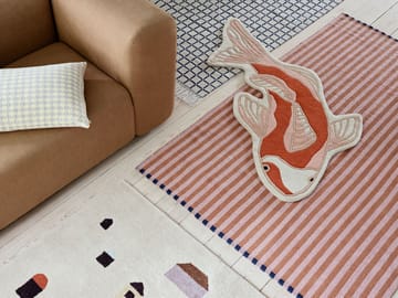 Koi rug 97x120 cm - Pumkin orange - Broste Copenhagen