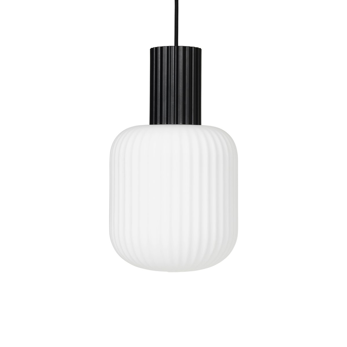 Broste Copenhagen Lolly pendant lamp black and white-Ø20 cm