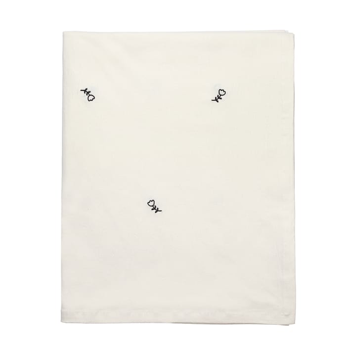 Mai tablecloth - 160x300 cm, black-off white - Broste Copenhagen