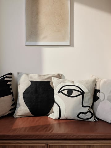 Manon cushion cover 50x50 cm - Black - Broste Copenhagen